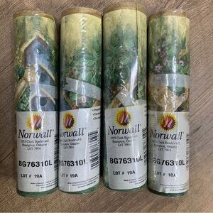 Norwall Birdhouses Wallpaper Border Pattern BG76310L Watering Cans Nature